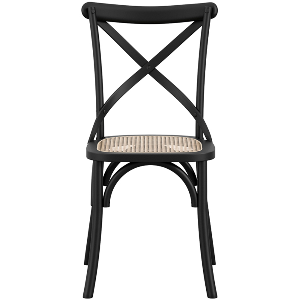 Fitzroy Set of 2 Black Cane Dining Chair Image 4