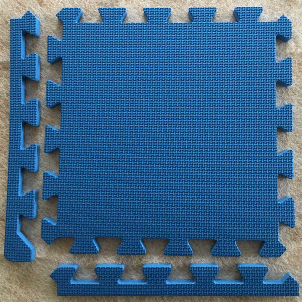 Swift Foundation Warm Floor Blue Interlocking Floor Tile for Playhouse 7 x 7ft Image 2