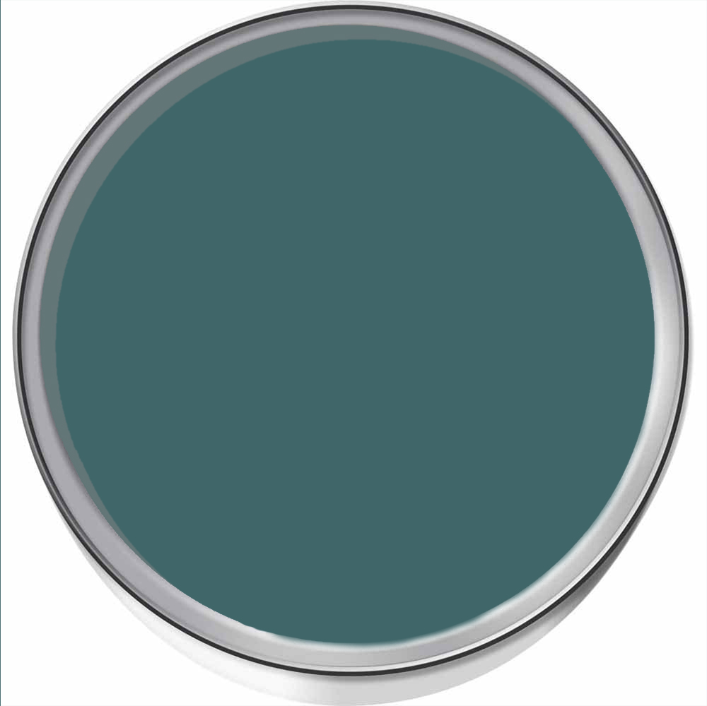 Hemway Dark Teal Blue Furniture and Walls Matt Chalk Paint 1L Image 3