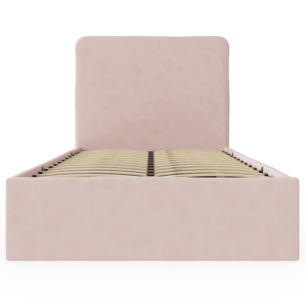 GFW Chiswick Single Soft Pink Ottoman Bed Image 2