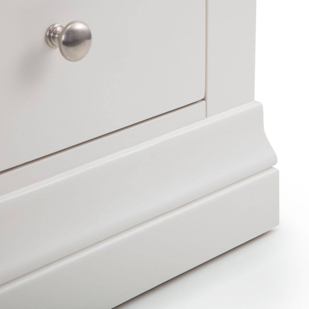 Julian Bowen Clermont 5 Drawer Surf White Chest of Drawers Image 6