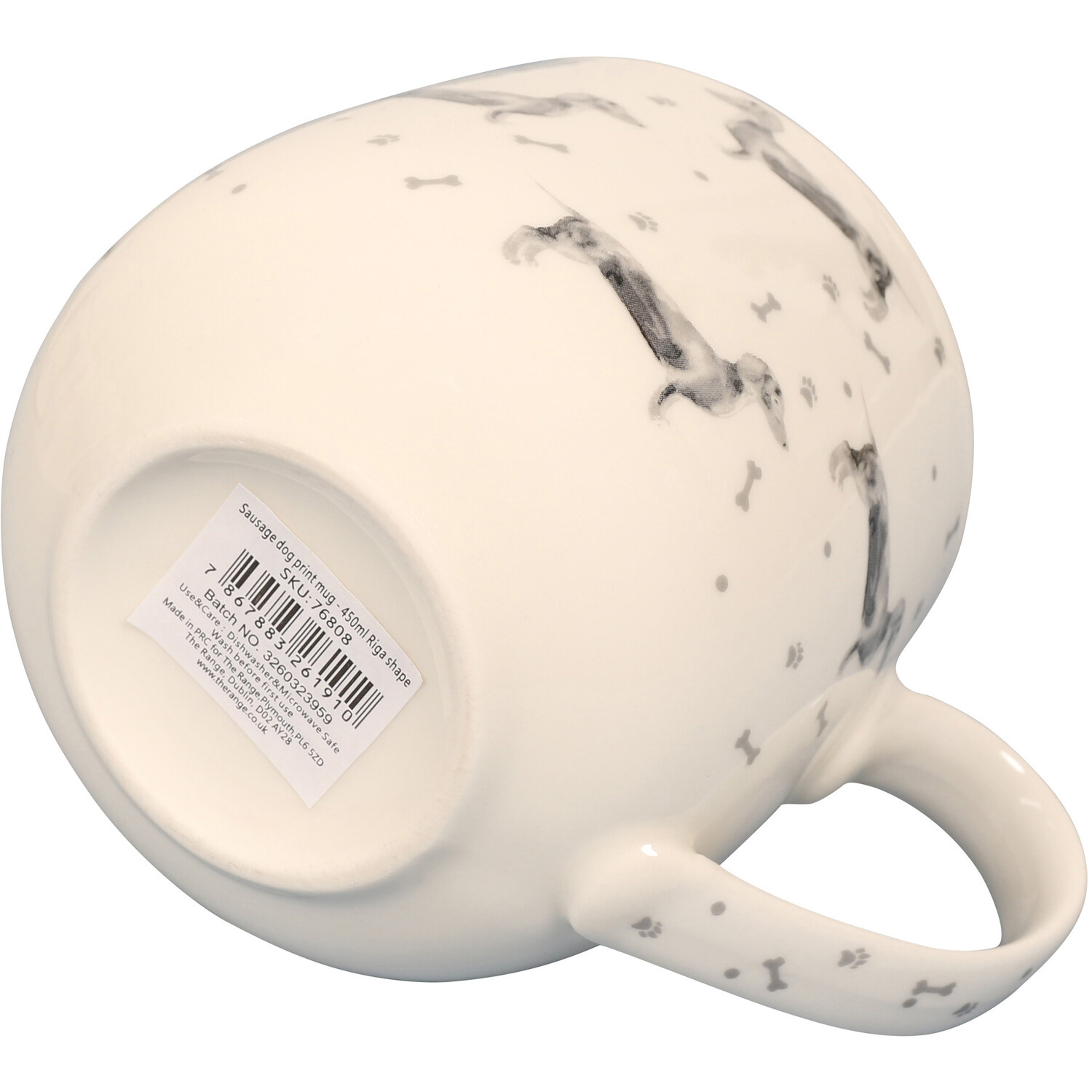 Sausage White Dog Mug Image 2