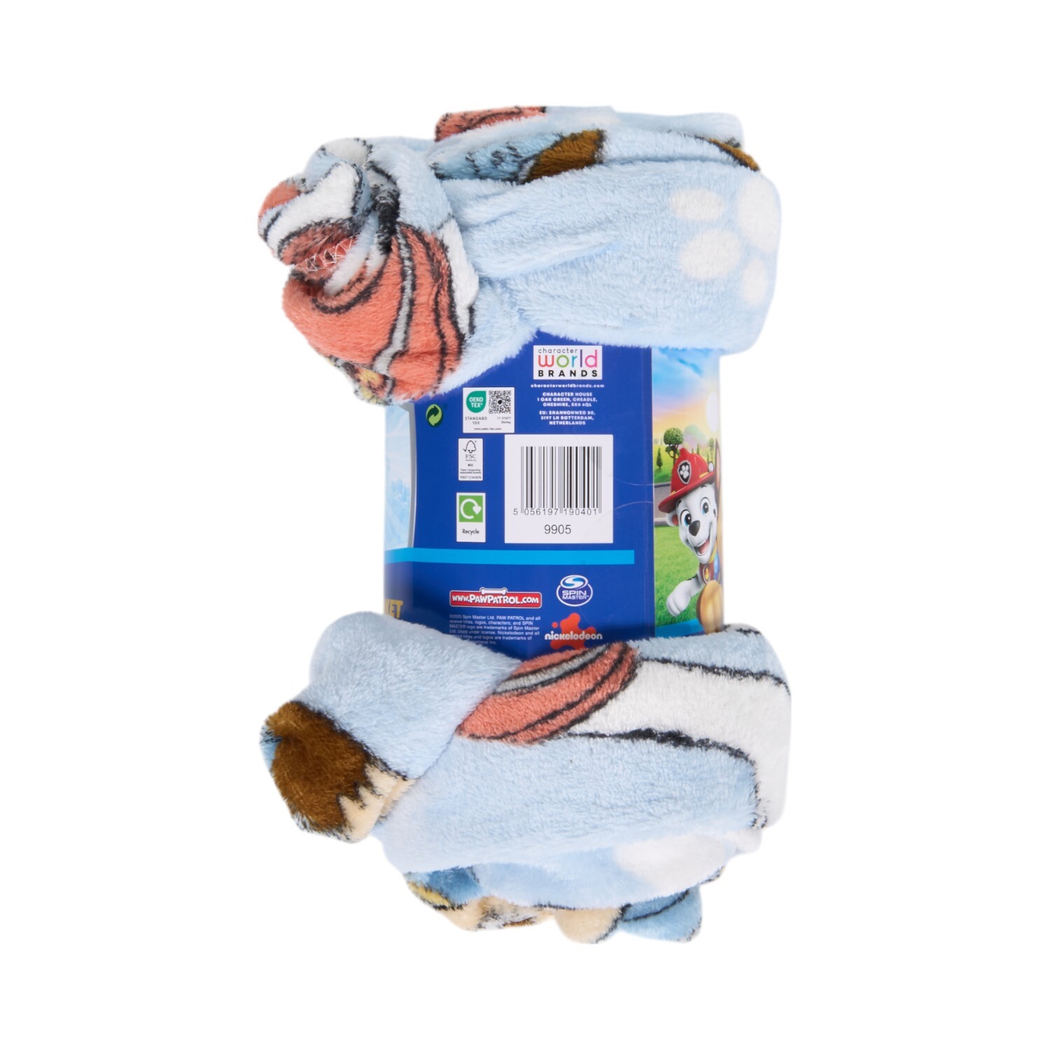 Paw Patrol Sketchy Fleece Throw Blue Image 2