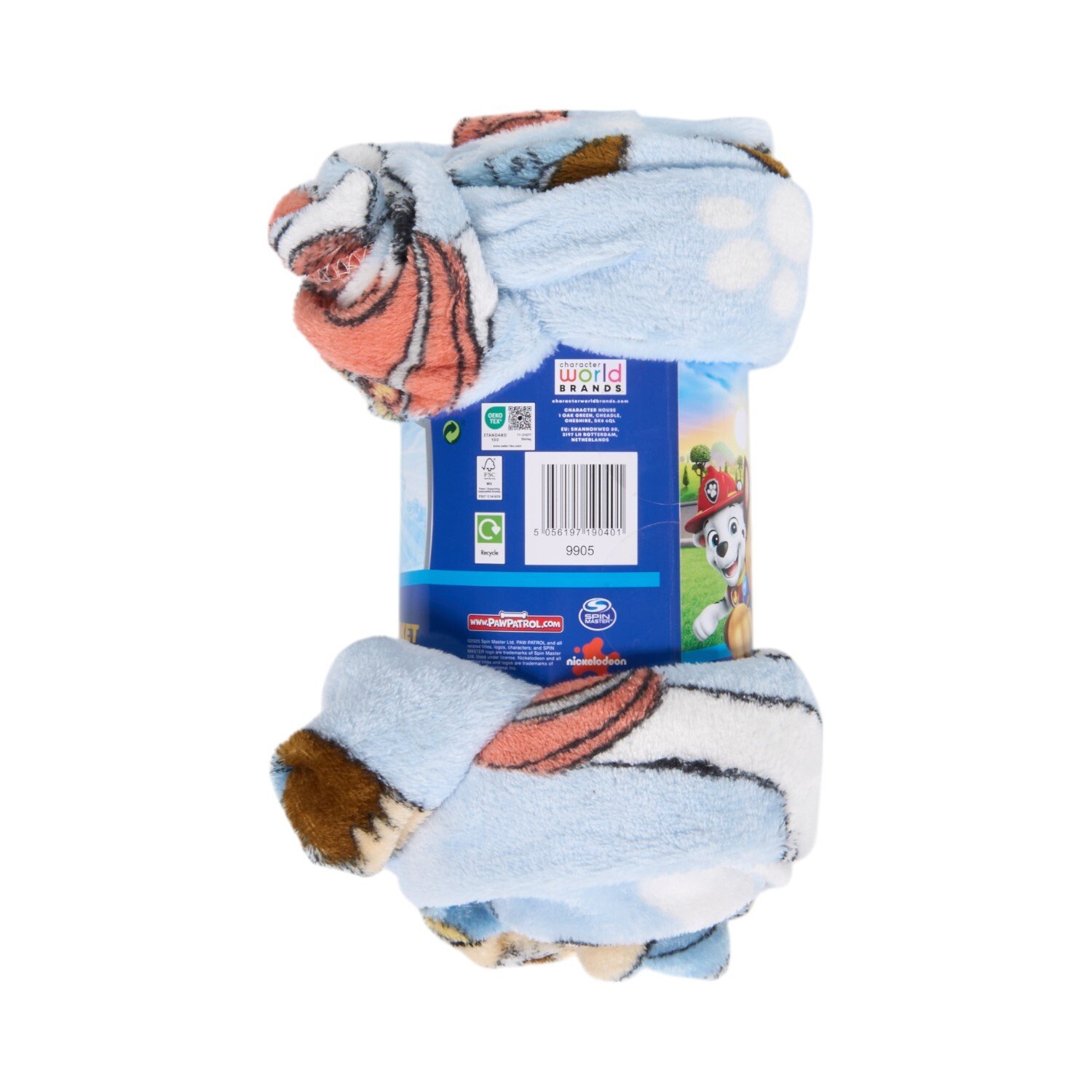 Paw Patrol Sketchy Fleece Throw Blue Image 3