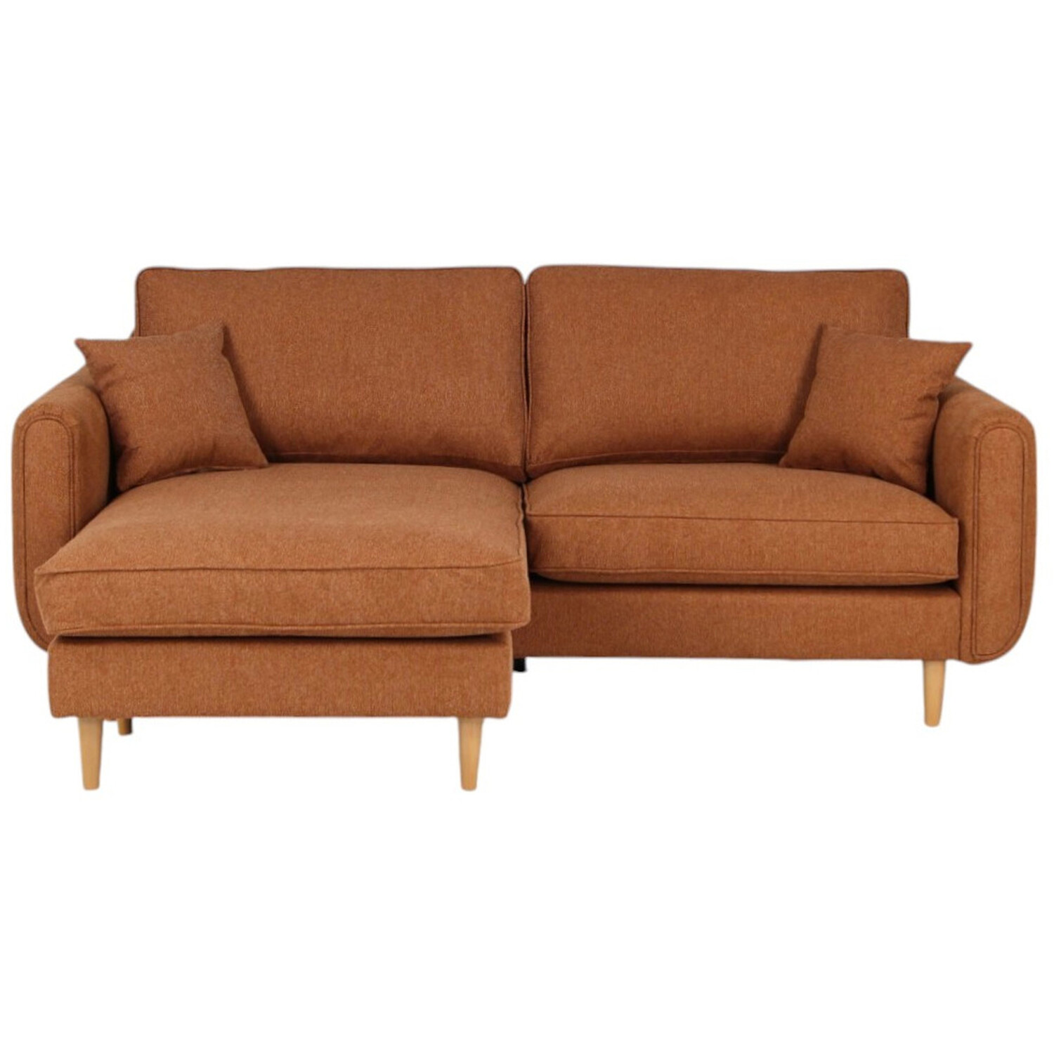 Oxford Reversible Chaise Sofa Brown Image 4