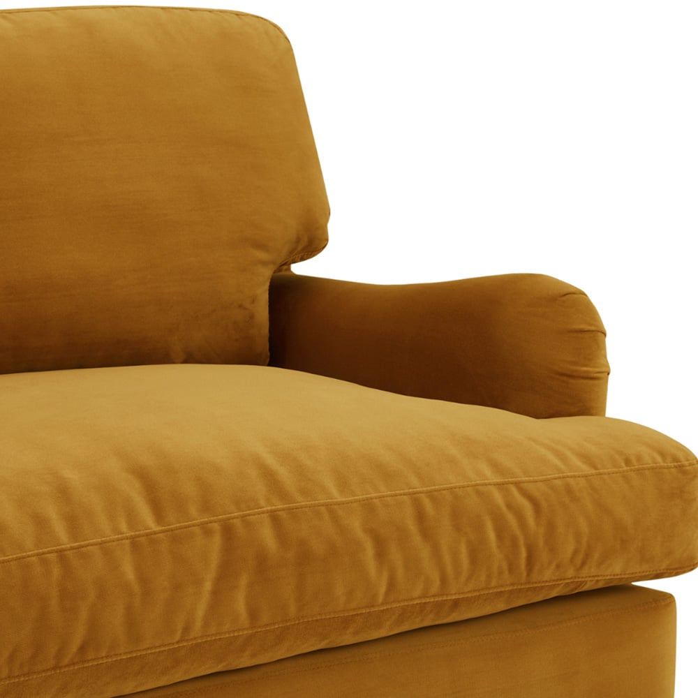 Home Detail Oxford 2 Seater Mustard Gold Velvet Sofa Image 7