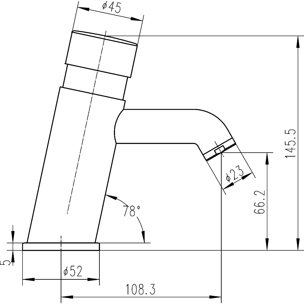 nuie Chrome Mono Basin Mixer Tap Image 3