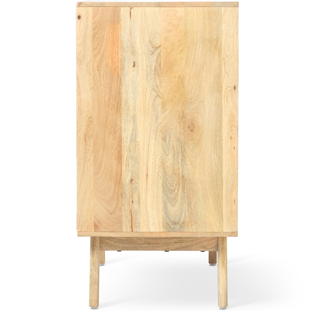 Desser Venice 3 Drawer Natural Rattan and Mango Wood Chest of Drawers Image 4