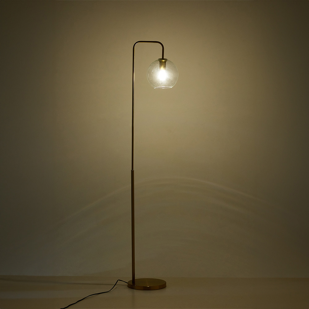 Living and Home Gold Arm Floor Lamp Image 6