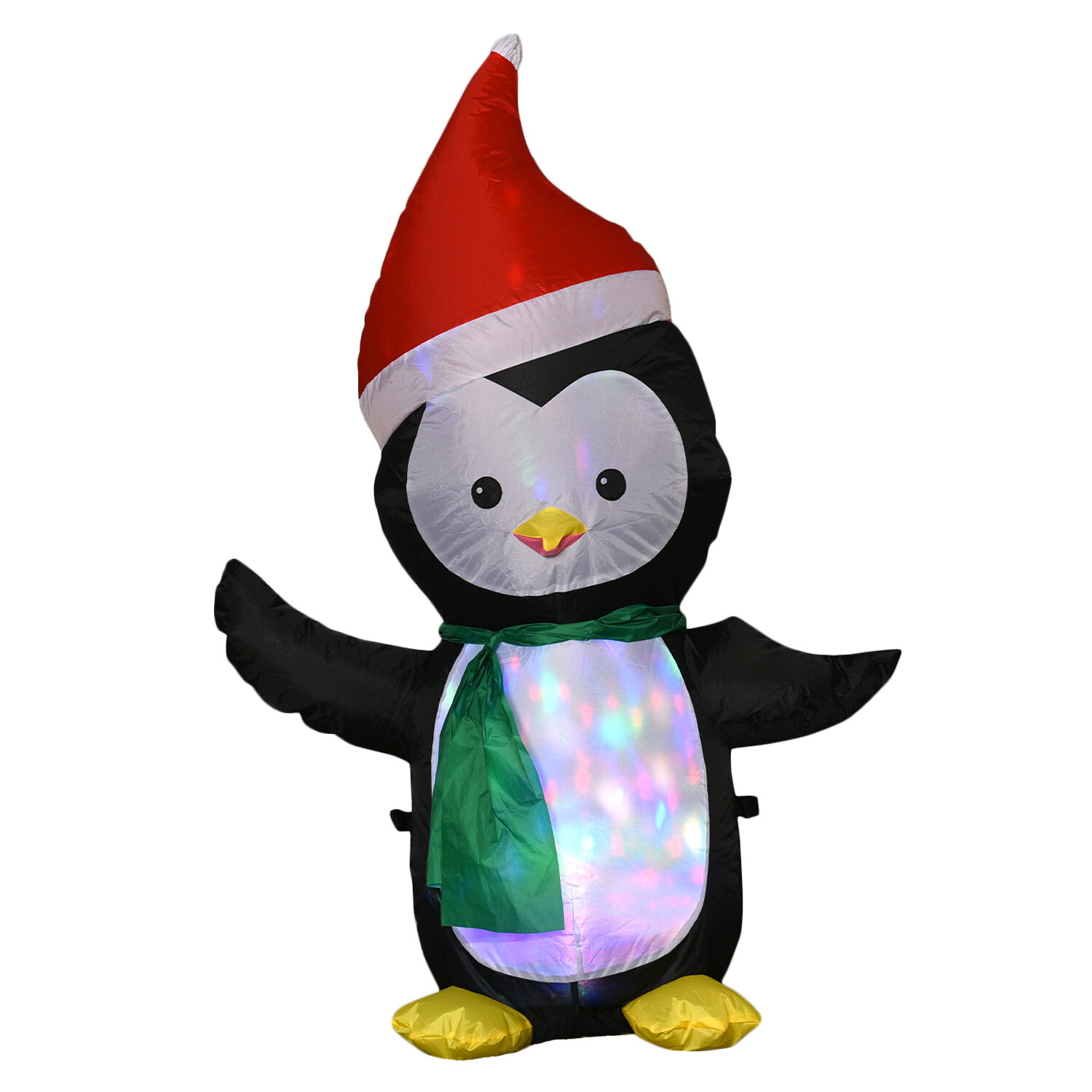 3.5ft Inflatable Penguin - Black Image 2