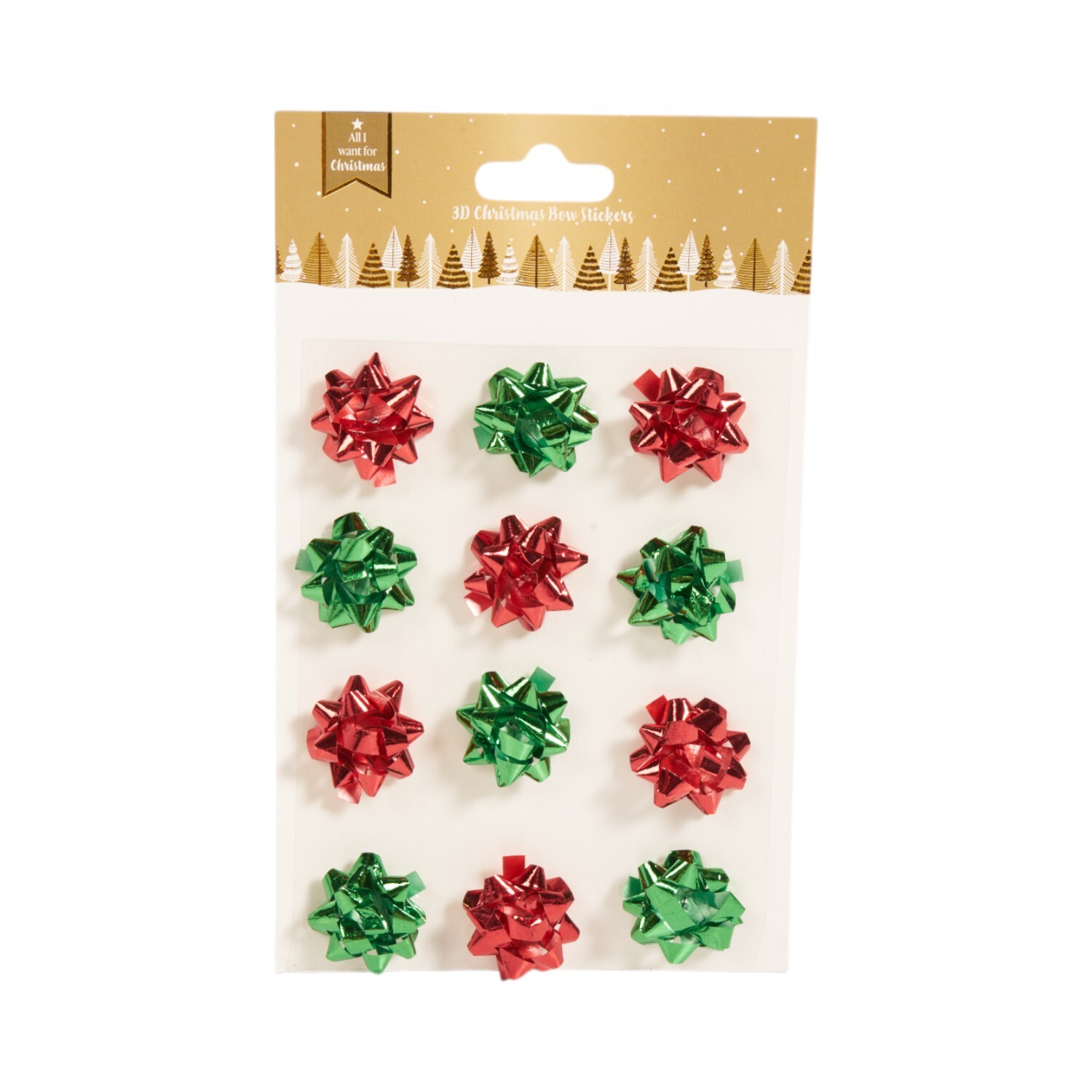 3D Christmas Bow Stickers Image 2
