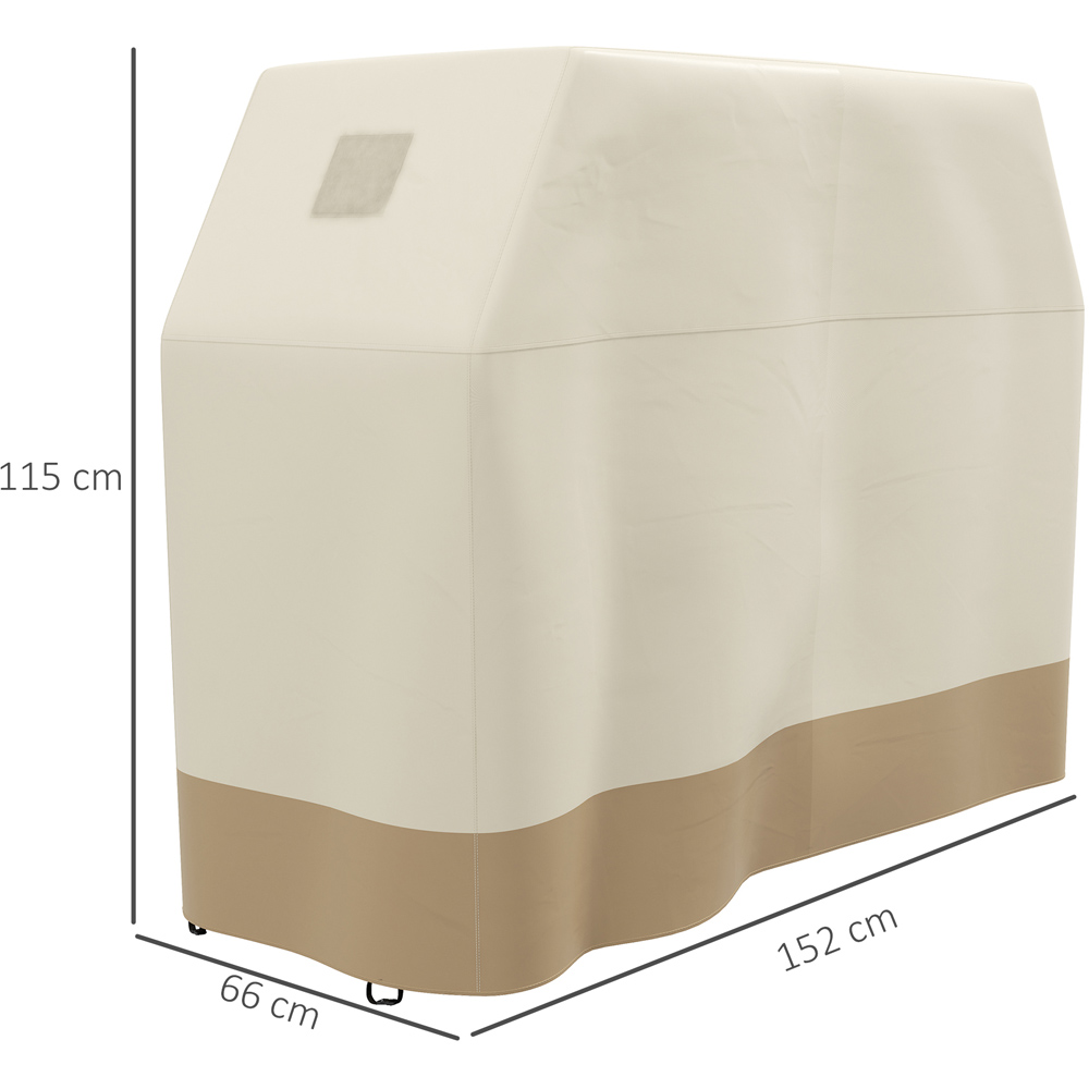 Outsunny Cream Waterproof UV Protection Barbecue Cover 152 x 66 x 115cm Image 7