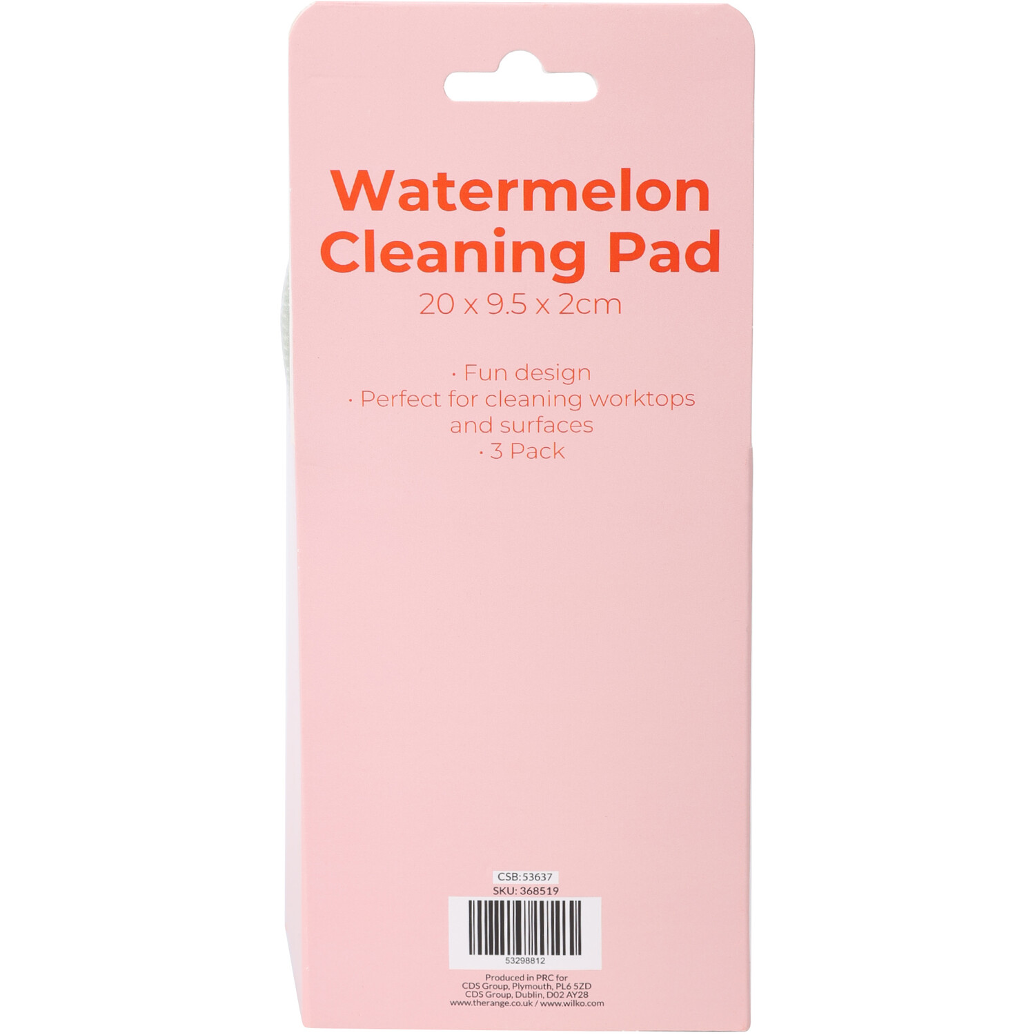 Pack of 3 Watermelon Cleaning Pads Image 3