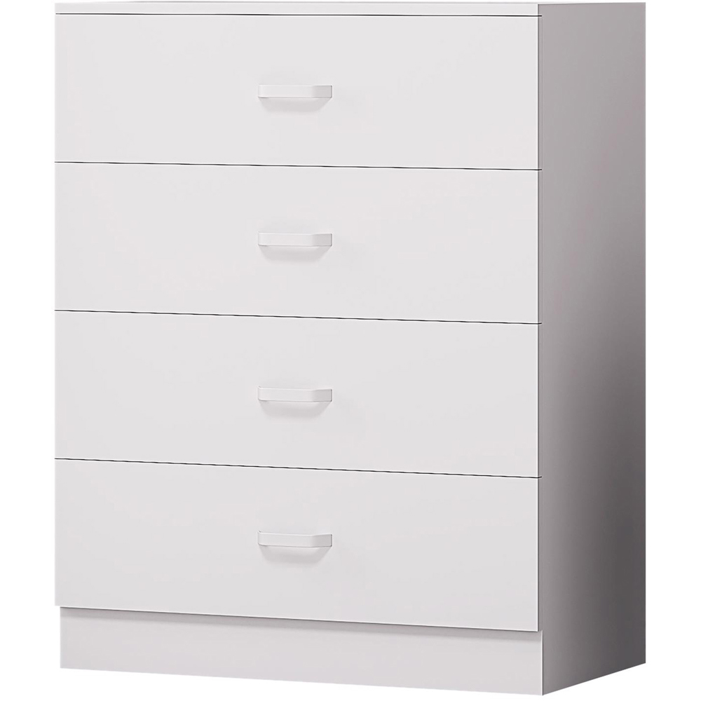 FWStyle Tunis 4 Drawer Matt White Chest of Drawer Image 2