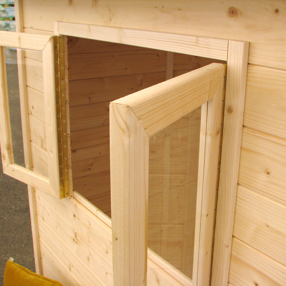 Soulet Jasmine 4 x 4ft Kids Wooden Playhouse with Mud Kitchen Image 6