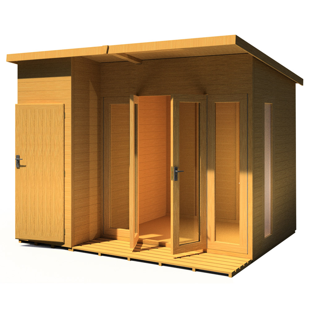 Shire Aster 10 x 8ft Double Door Contemporary Summerhouse Image 3
