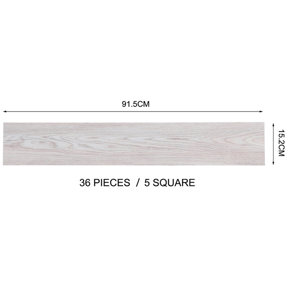 Living and Home PVC Wooden Plank Flooring 36 Pack Image 9