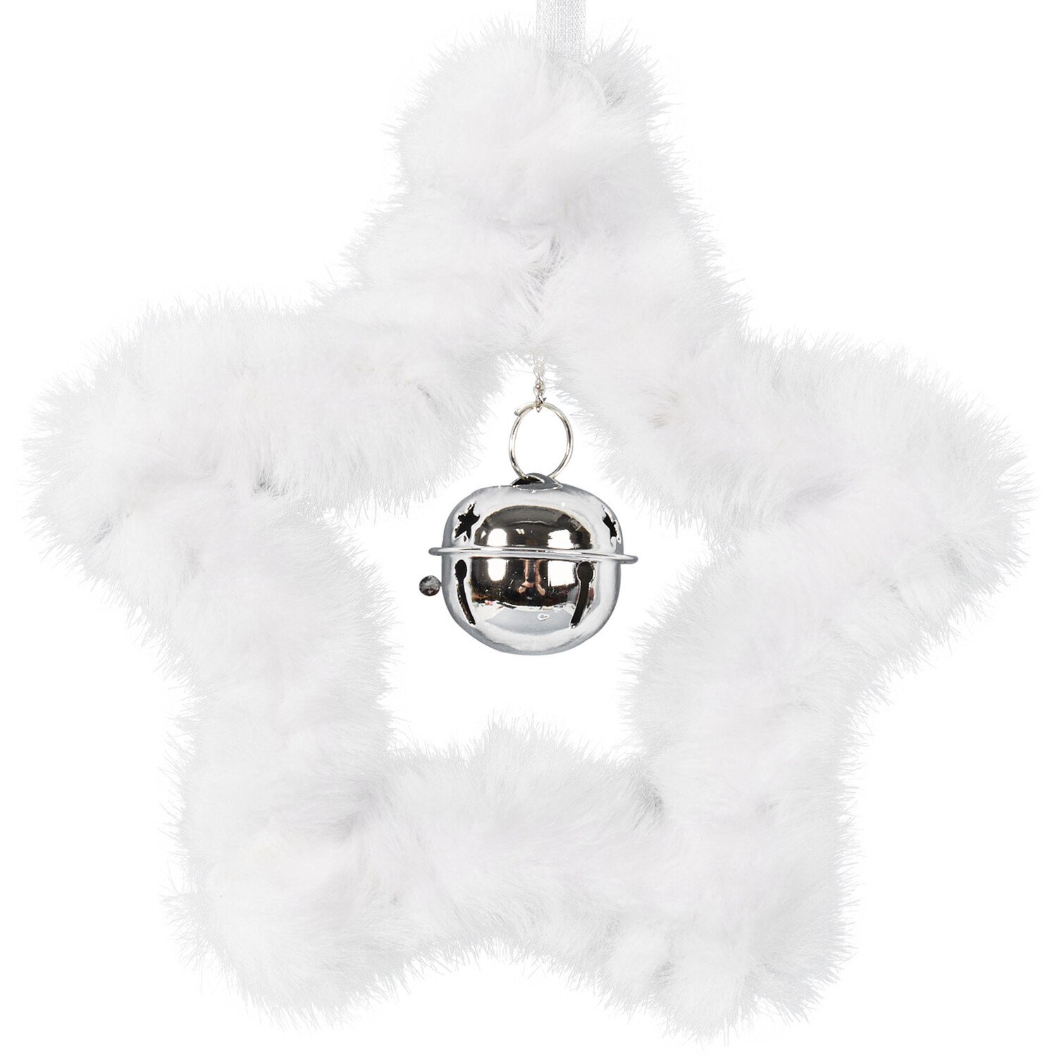 Set of 2 Hanging Fluffy Decorations Image 5