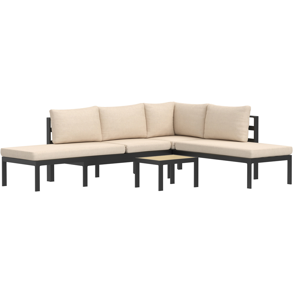 Charles Bentley Lagos 6 Seater Aluminium Garden Lounge Set Image 2