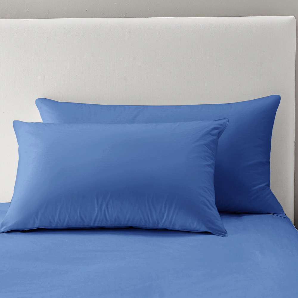 Velosso Microfibre French Blue Pillowcase 2 Pack Image 2