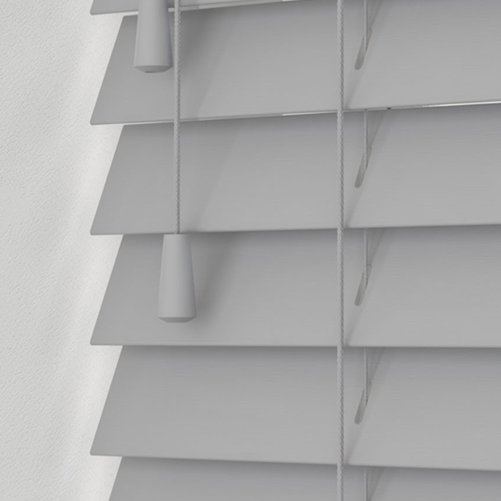 Caecus Real Wood String Venetian Blind Grey 105 x 120cm Image 2
