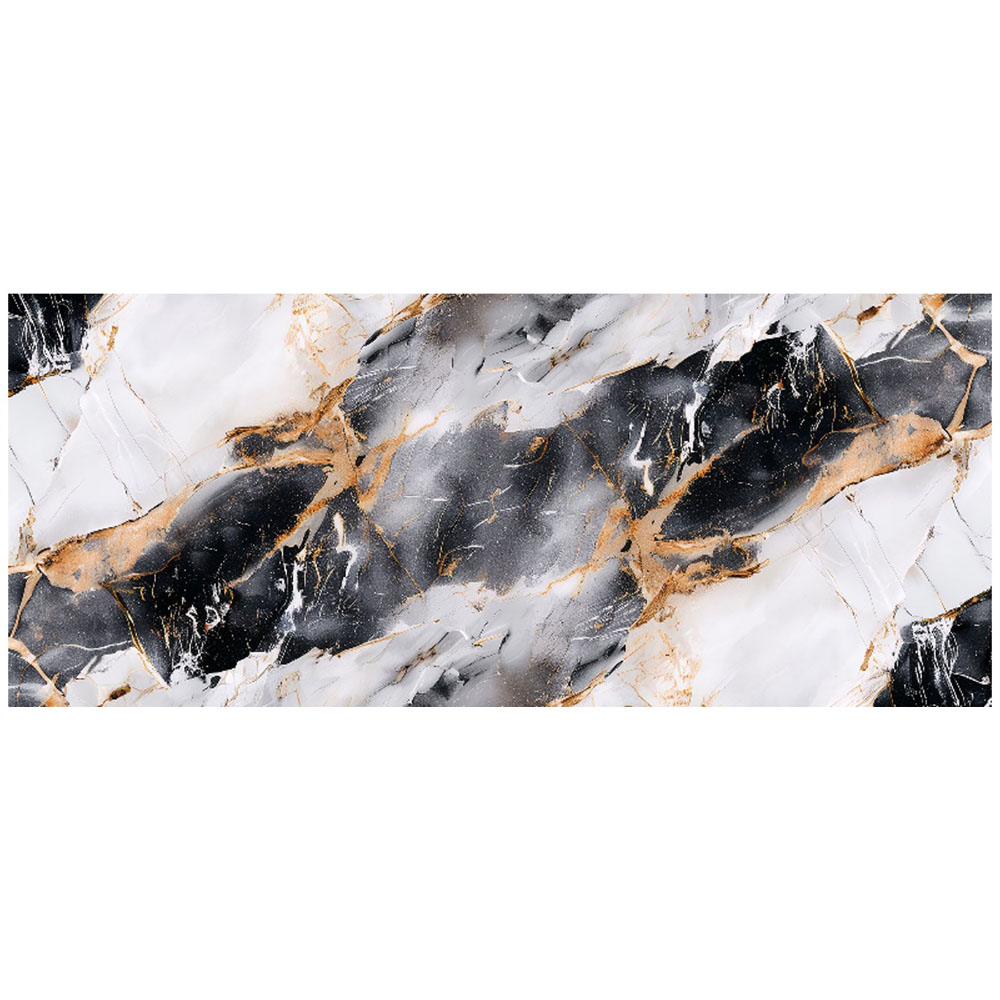 Warren Reed Designer Exquisite White Marble Effect Bathroom Splashback 25 x 60cm Image 2