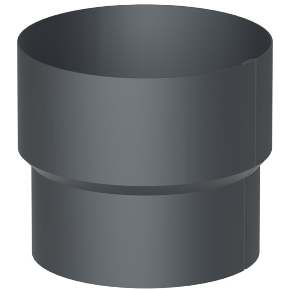 Galeco Steel Round Offset Downpipe Kit Graphite Grey 87mm Image 4