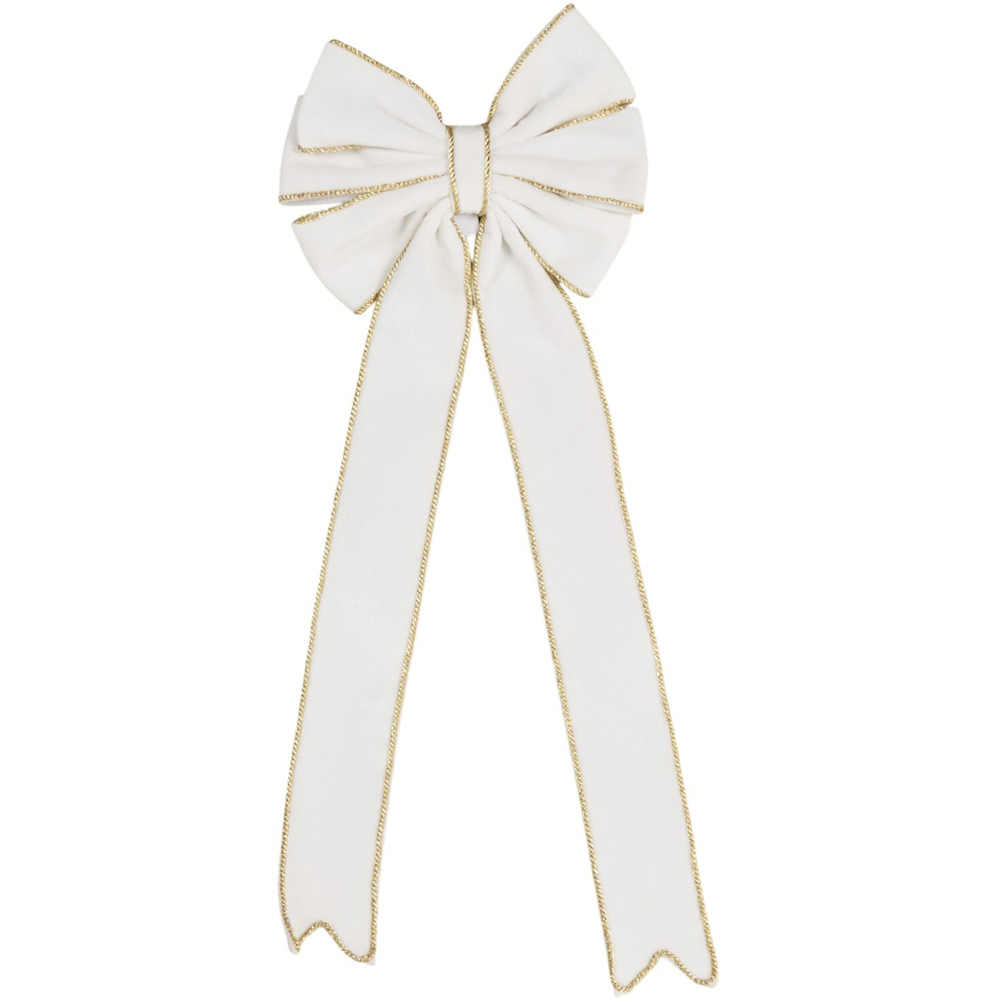 Bow Decoration Clip White Image 3