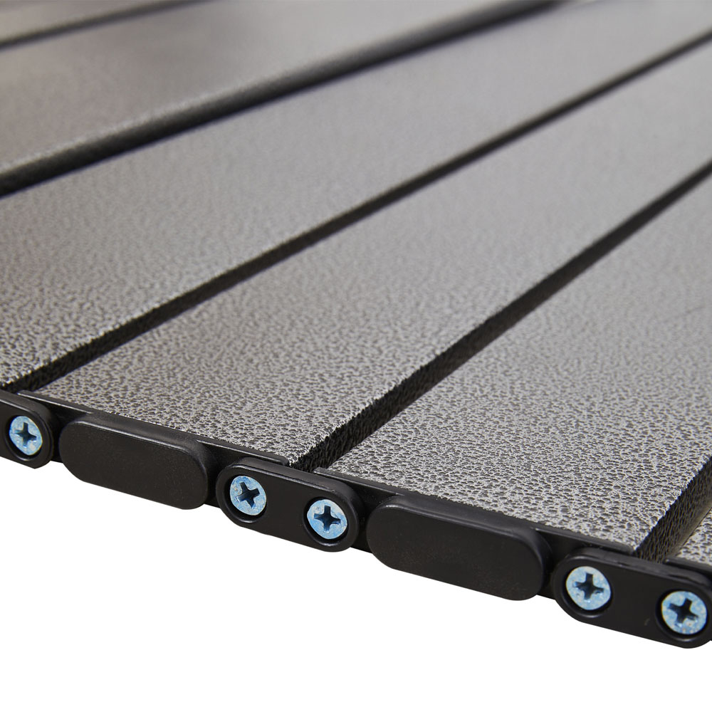 Living and Home 4 Seater Silver Grey Portable Folding Camping Set Image 5