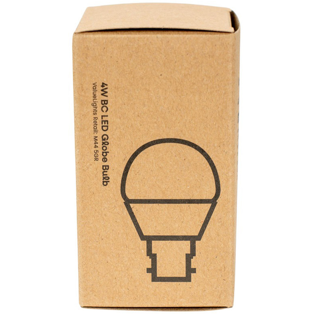 ValueLights 5 Pack B22 LED 4W 2700K Warm White Globe Light Bulbs Image 5