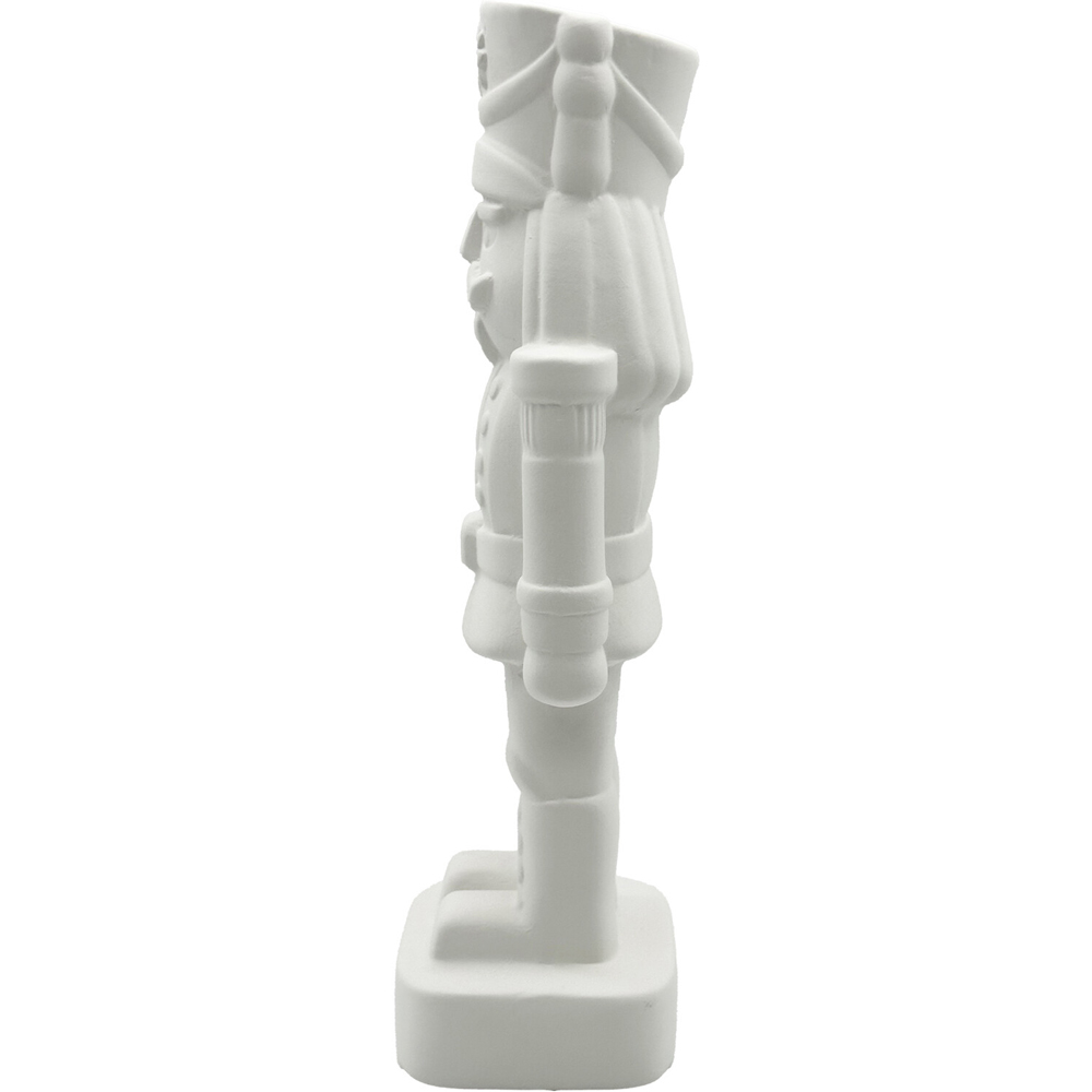 Large Ceramic Nutcracker Decoration White Image 2