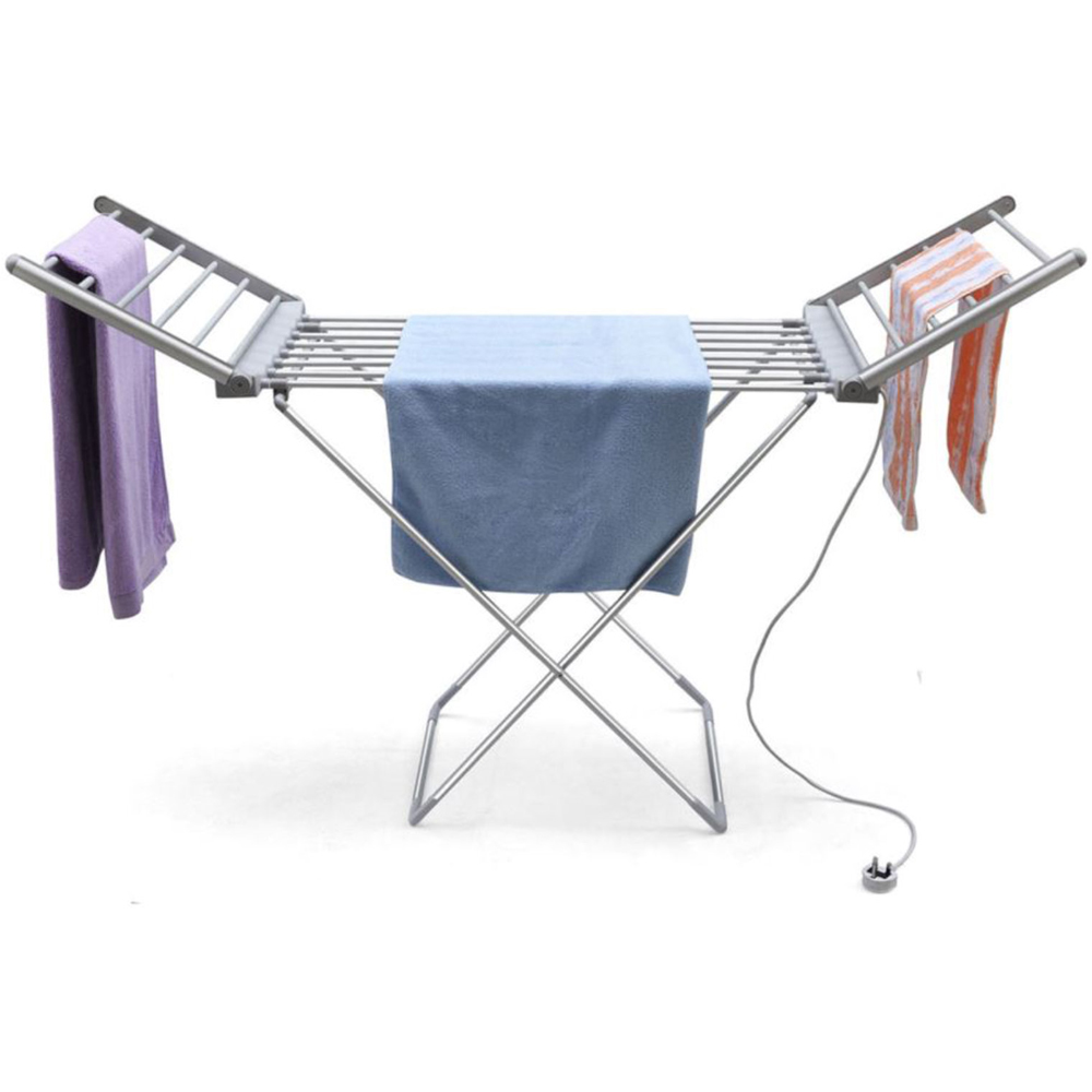 Groundlevel Winged Heated Electric Winged Airer with Cover Image 4