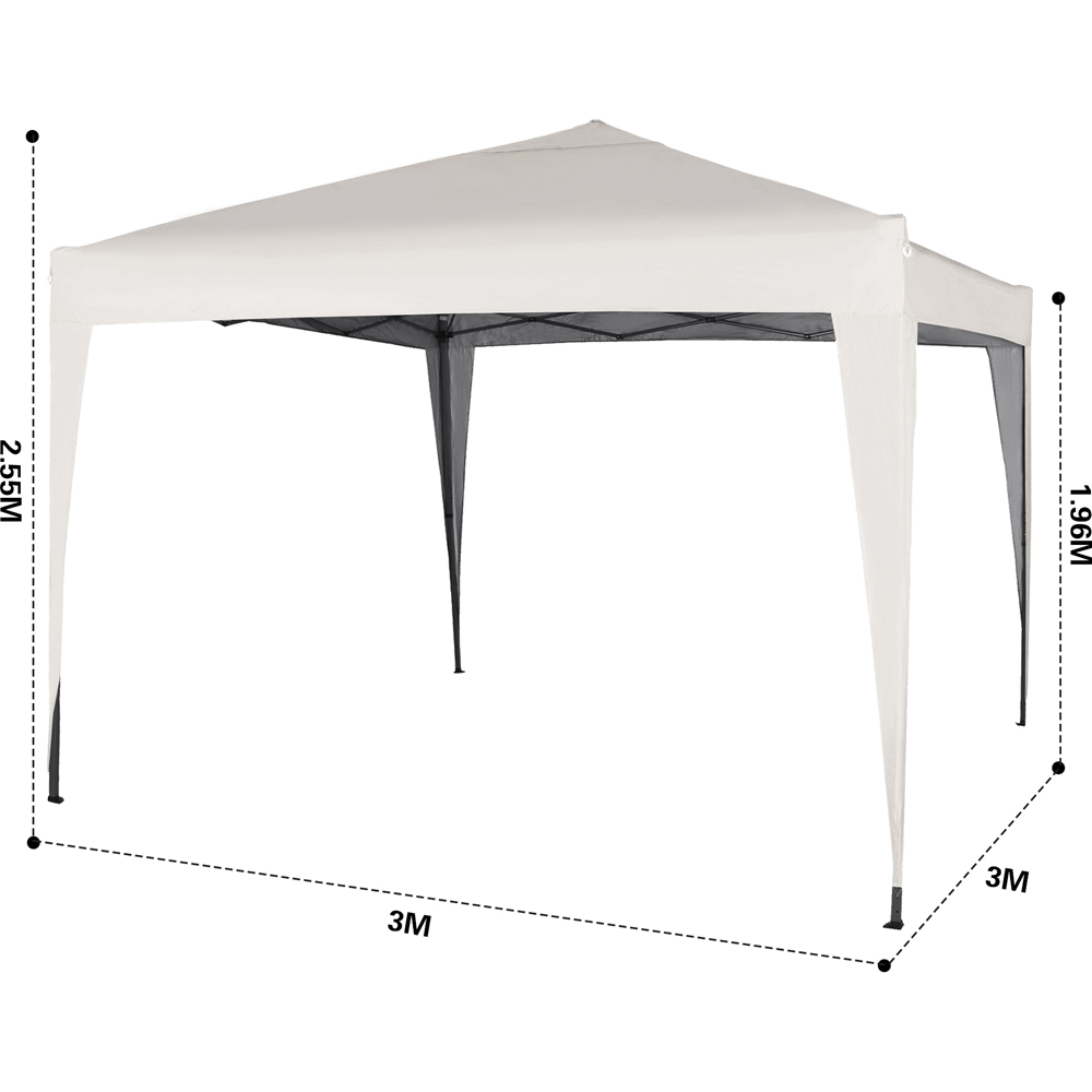 White Pop Up Outdoor Gazebo 3 x 3m Image 9