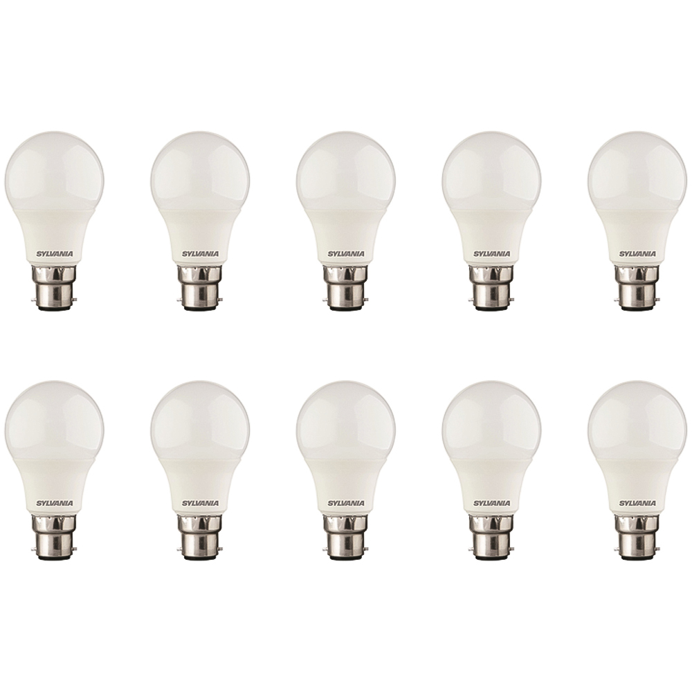 Sylvania 10 Pack ToLEDo GLS Warm White B22 8W LED Bulb Image 3