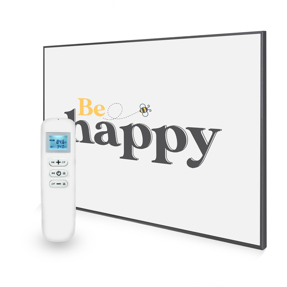 Mirrorstone Nexus 1200W Be Happy Quote Wi-Fi Infrared Heating Panel 995 x 1195mm Image 3