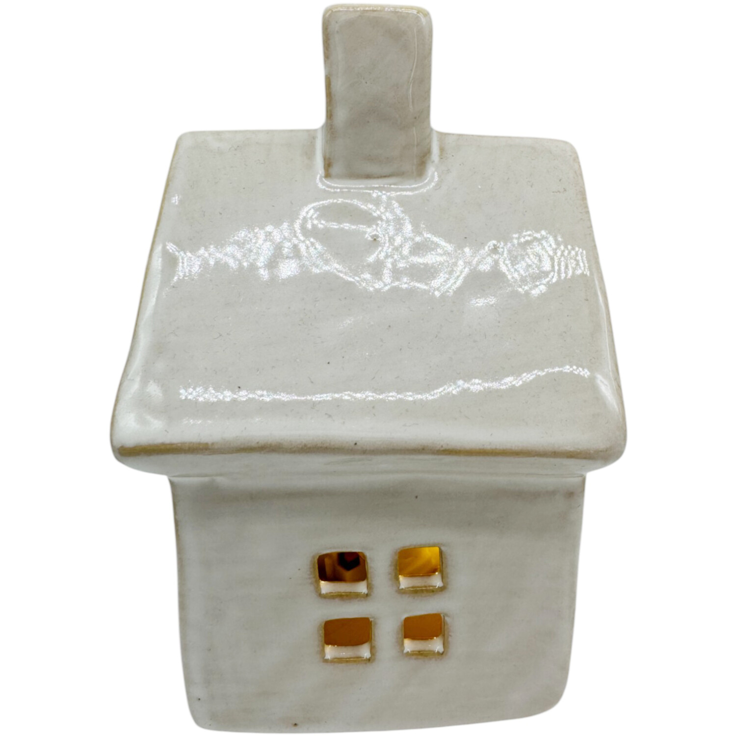 LED Snowflake House Cream Image 4