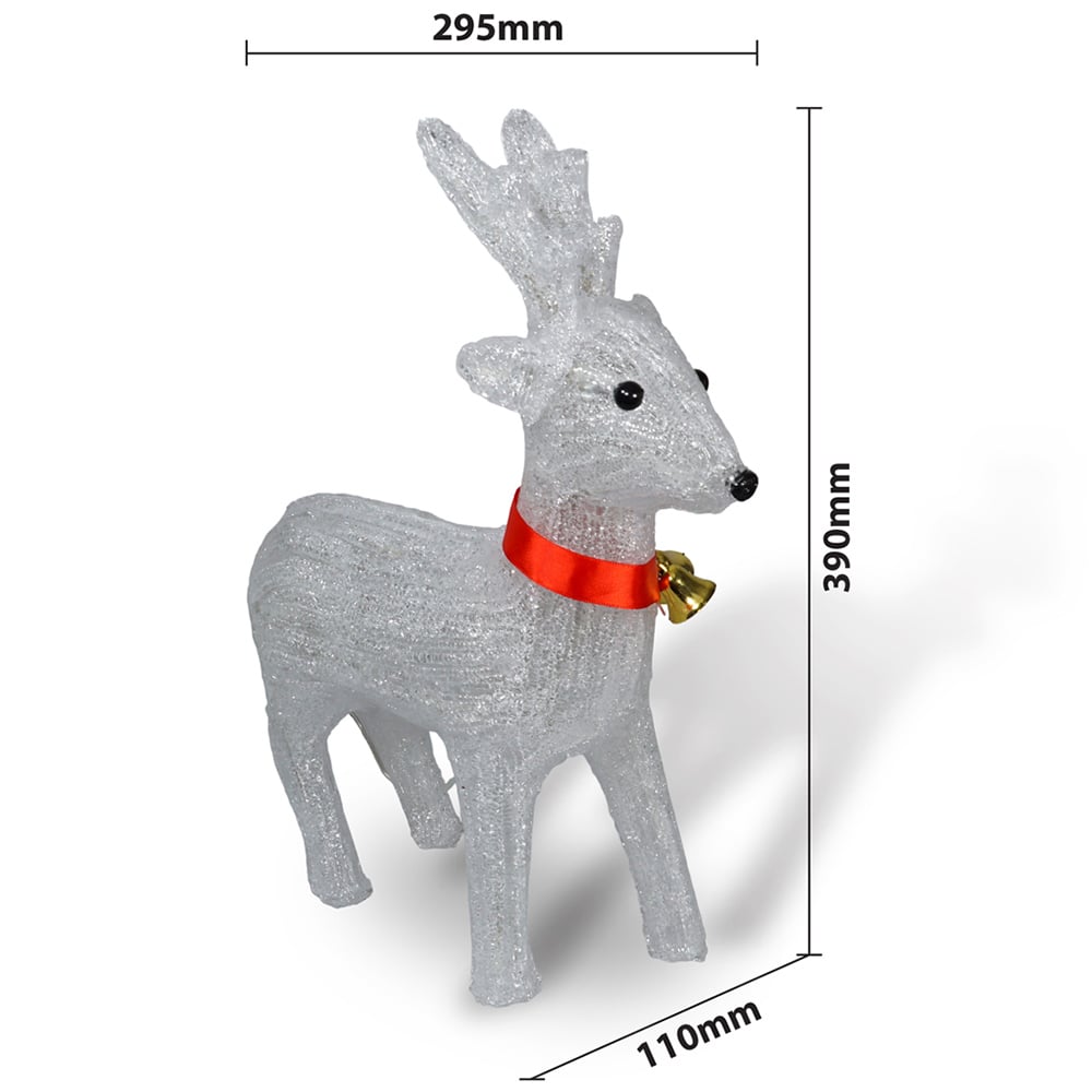St Helens LED Light Up Reindeer Christmas Decoration 39cm Image 4