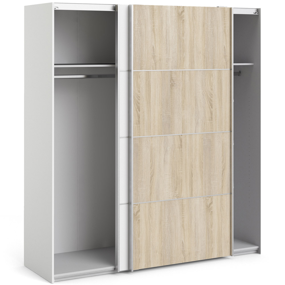 Florence Verona 2 Door White Sliding Wardrobe Image 4