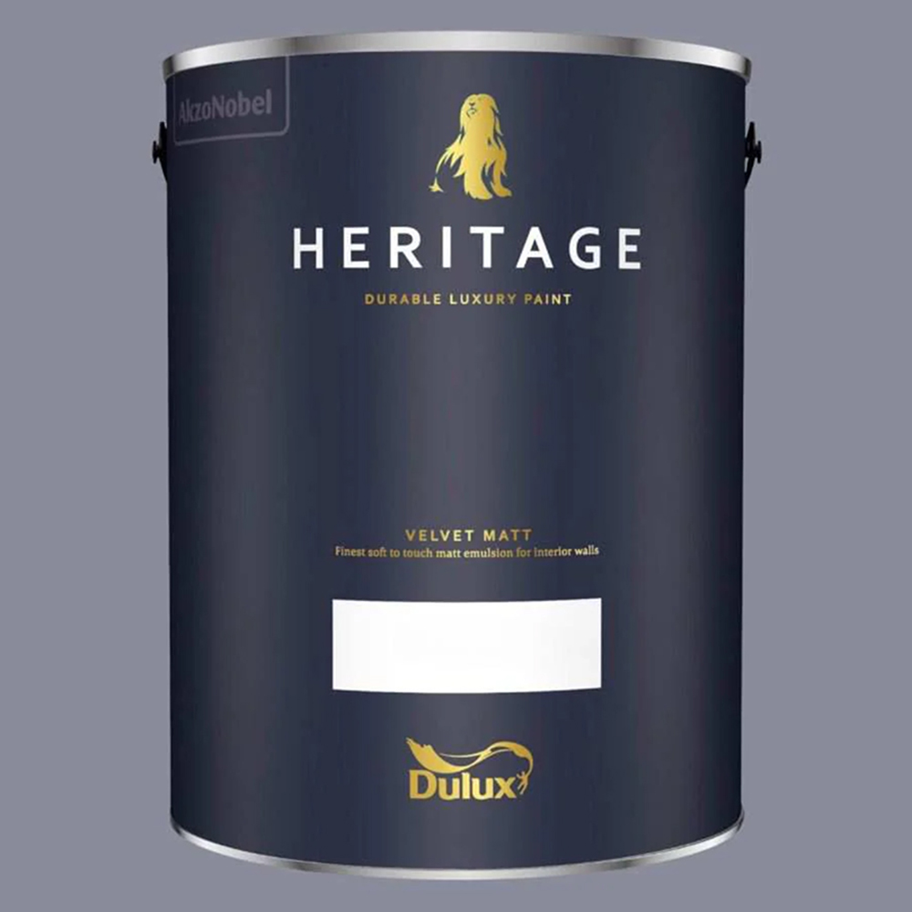 Dulux Heritage Walls and Ceilings Violet Night Velvet Matt Emulsion Paint 5L Image 2