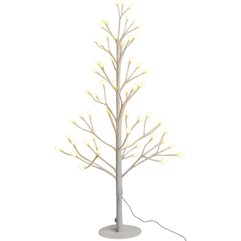 Xmas Haus 120 Warm White and White Micro LED Pre-Lit Artificial Christmas Tree 4ft Image 3