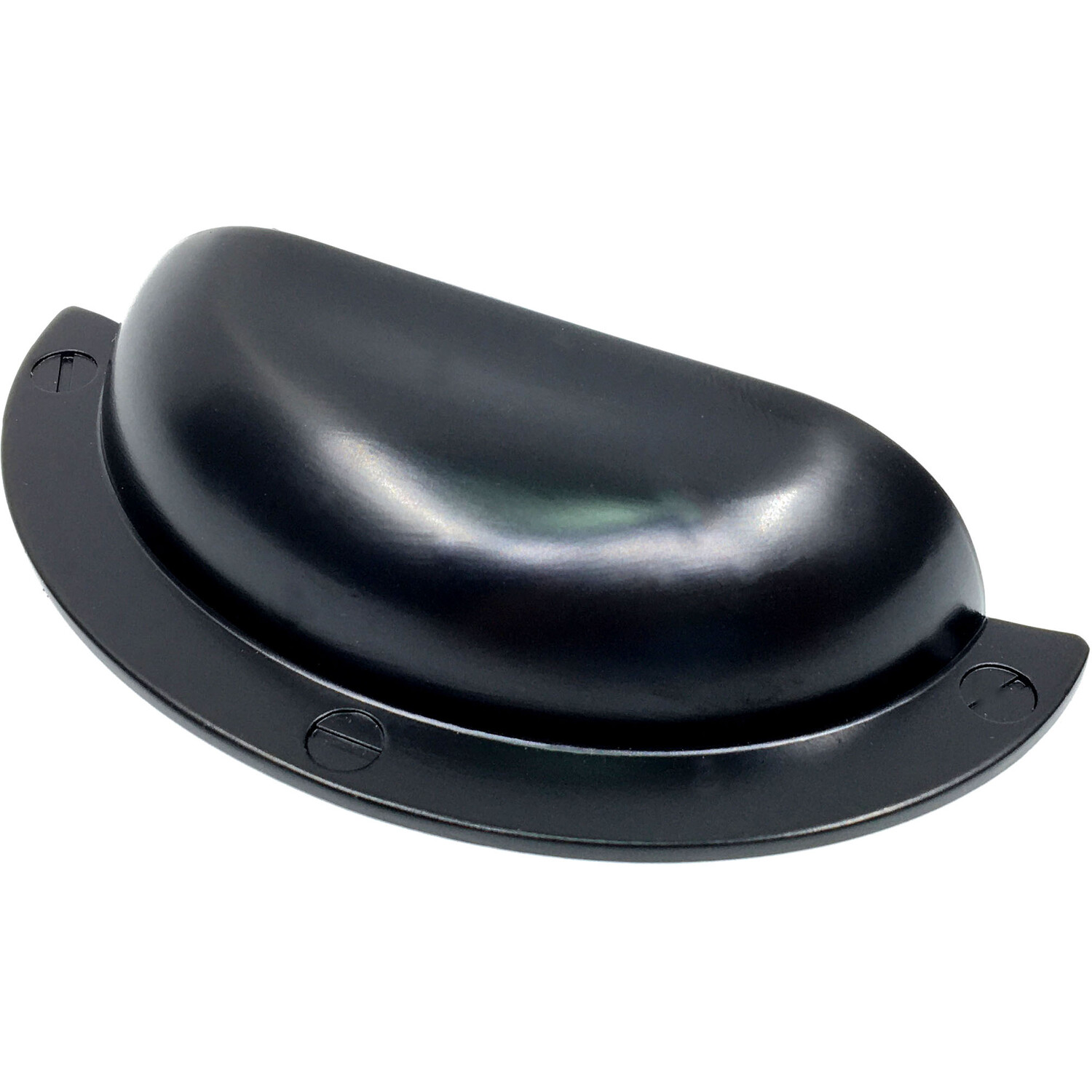Pack of 2 Shell Cup Cabinet Pull Handles Matt Black Image 2