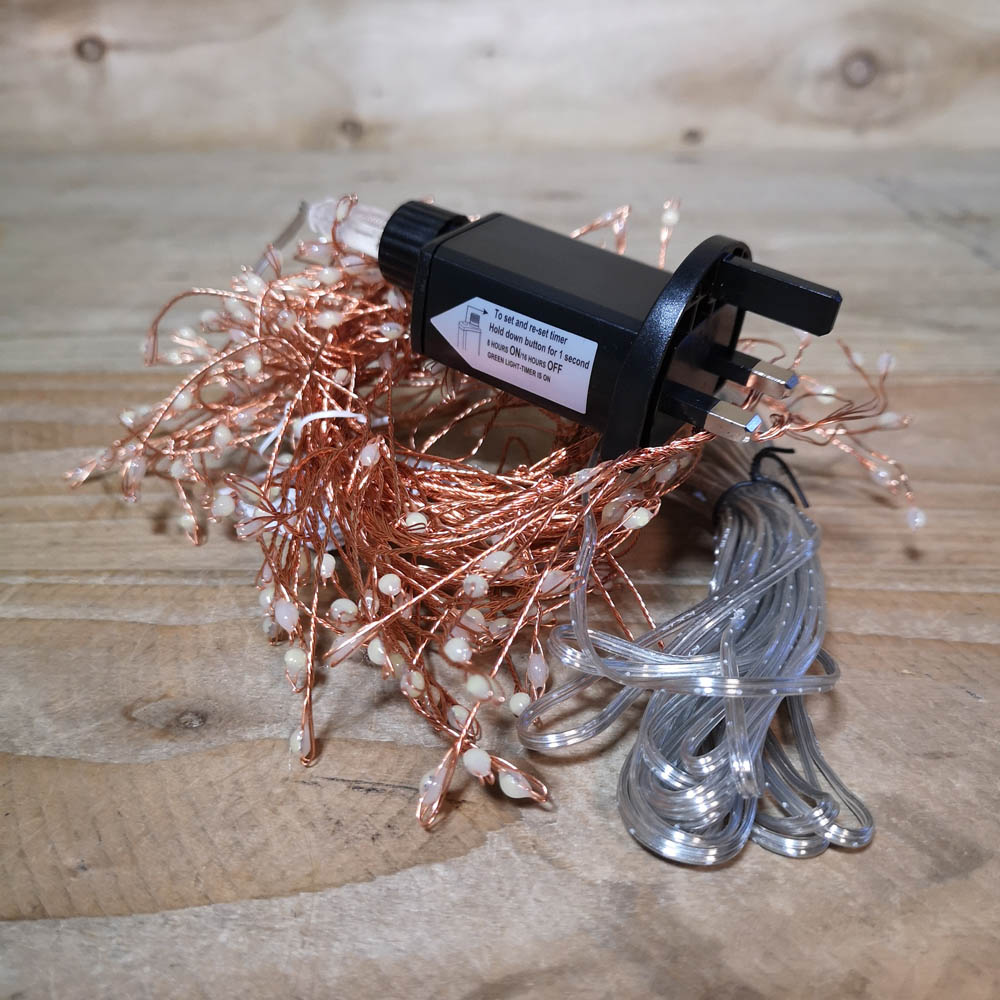 Samuel Alexander 288 Cool White LED 1.8m Premier Rose Gold Wire Light 1.8m Image 4