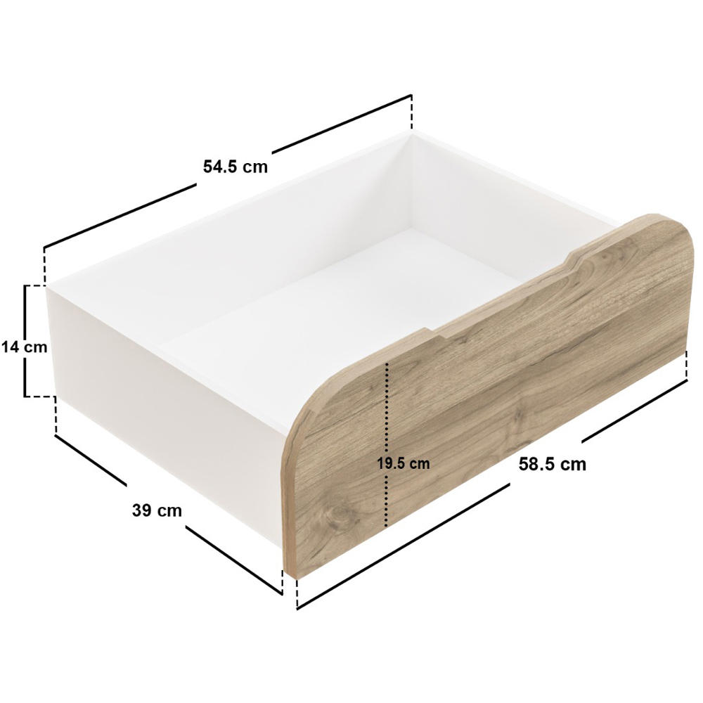 Flair Mason White and Oak Staircase Triple Sleeper with Storage Image 7