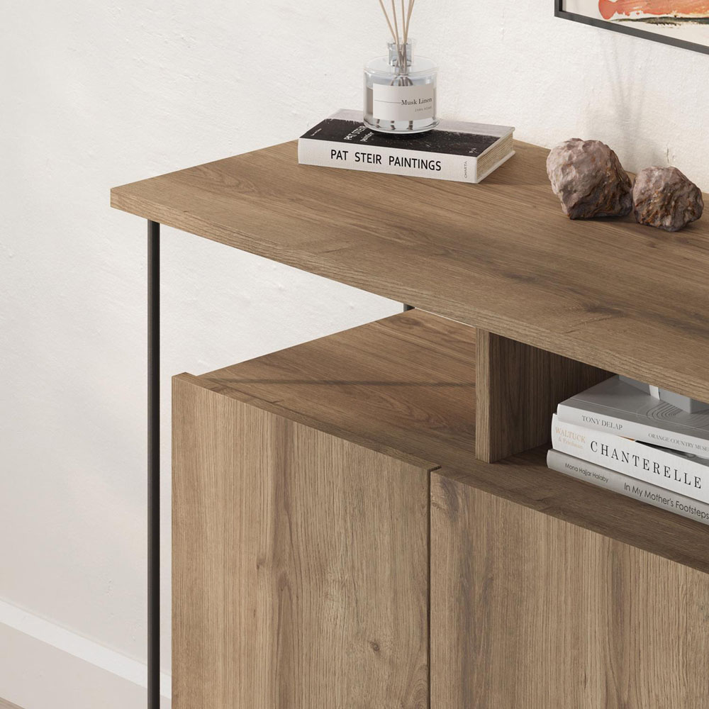 FWStyle Cornea 2 Door Dark Oak Sideboard Image 3