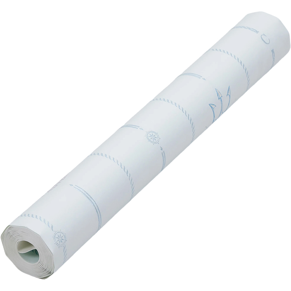 Living and Home Blue and White 3D Embossed Non-Woven Wallpaper Roll 950 x 53cm Image 3