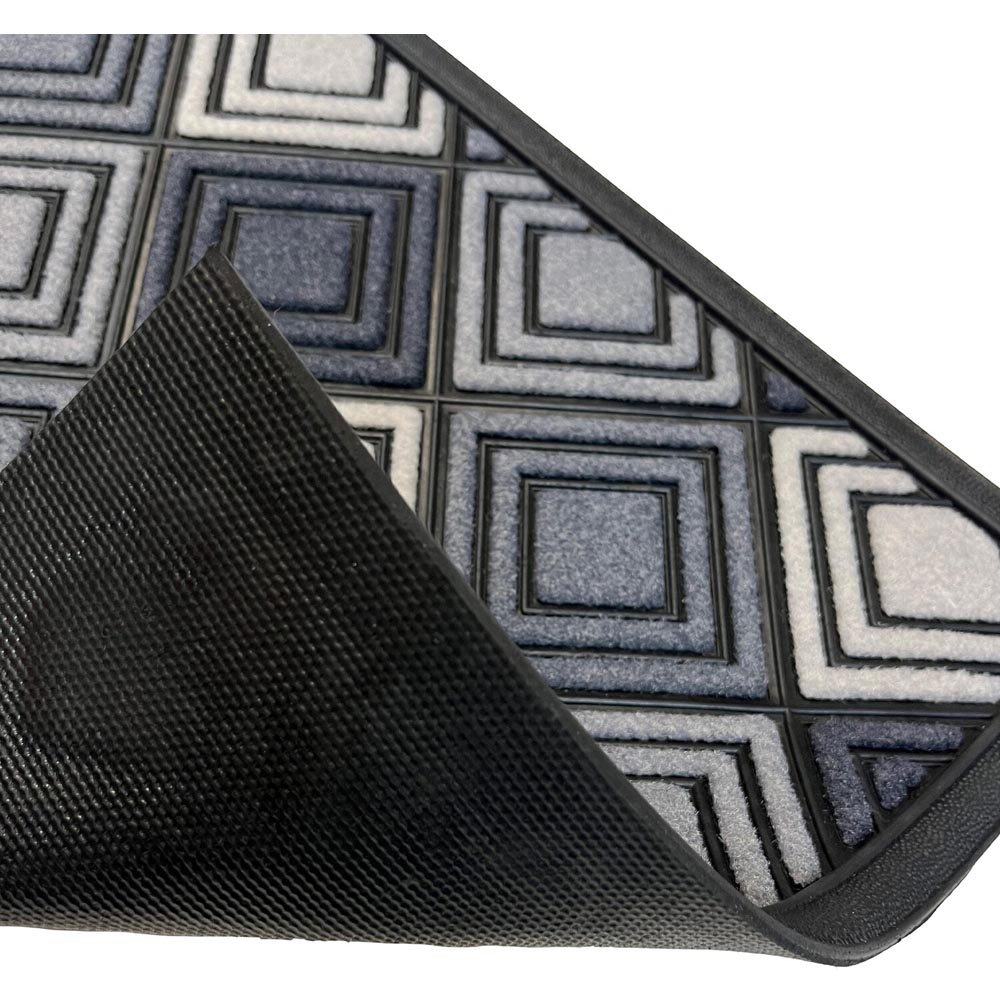 Scrape N Sorb Diamond DoormatBlack and Neutral Image 3