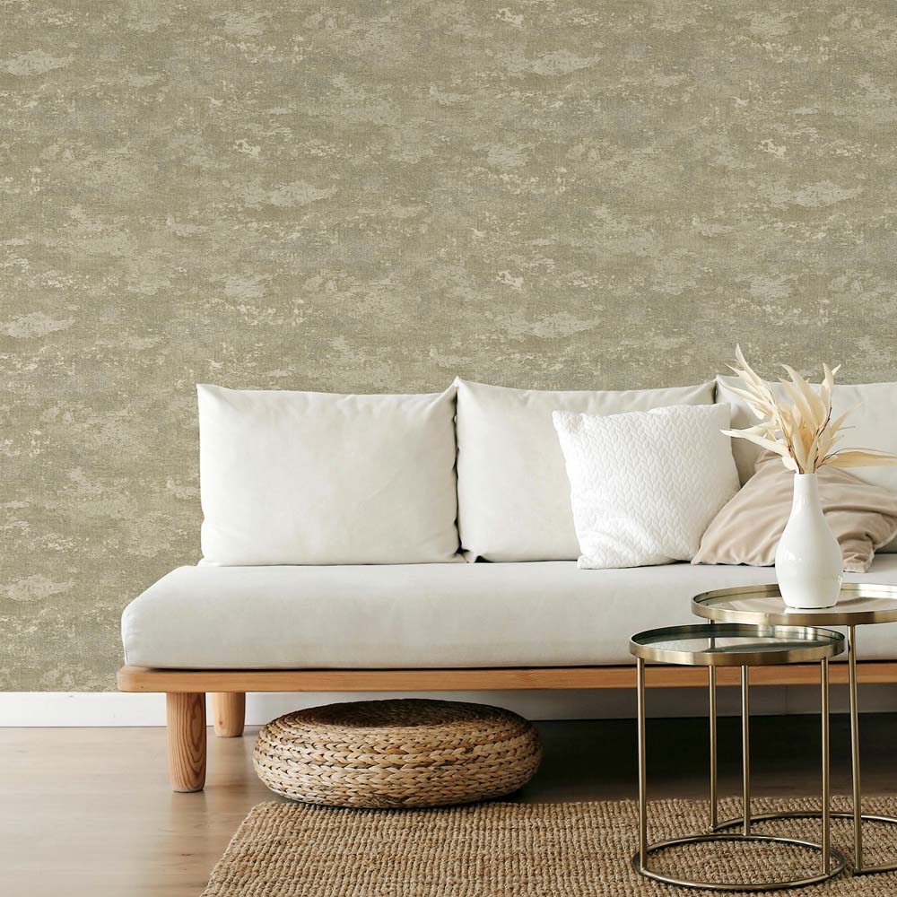 Arthouse Metallic Patina Neutral Wallpaper Image 5