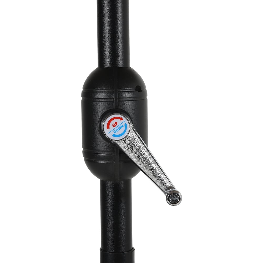 Living and Home Light Grey 3 Tier Crank and Tilt Parasol with Rose Cement Base 3m Image 4