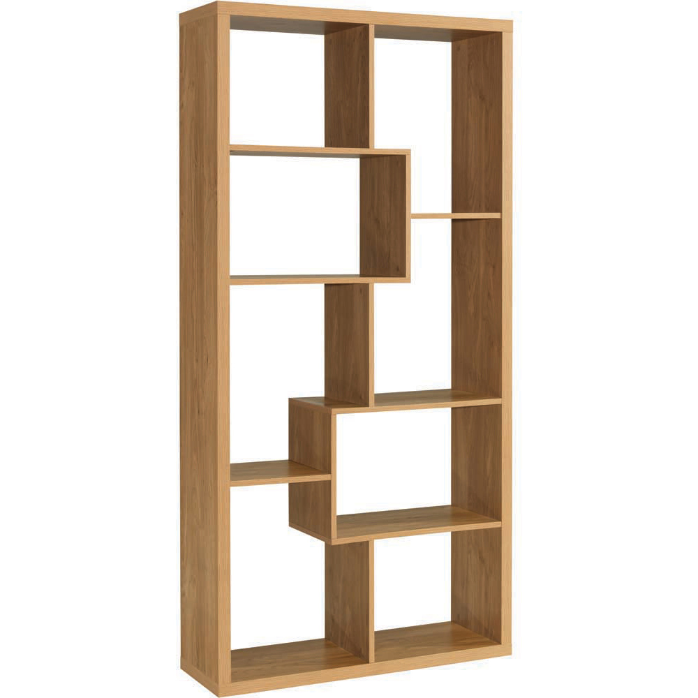 Quebec Multi Shelf Oak Effect Bookshelf Image 2