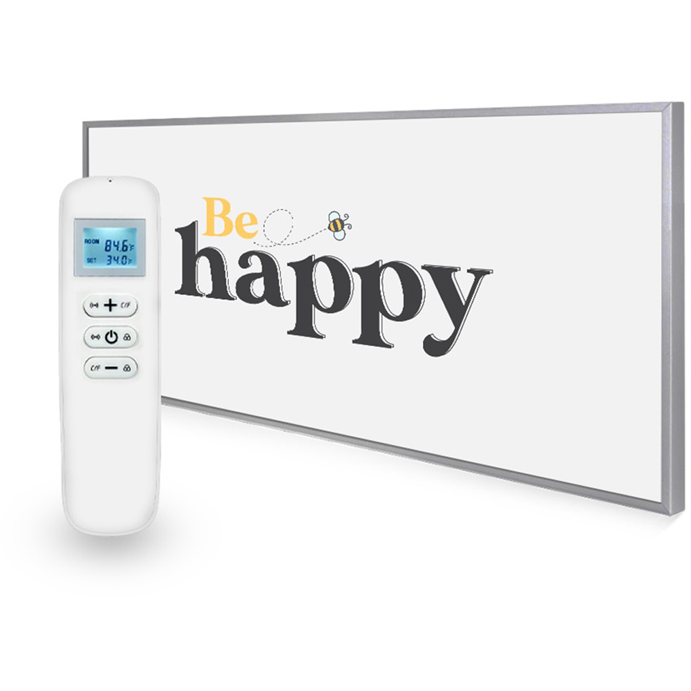 Mirrorstone Nexus 700W Be Happy Quote Wi-Fi Infrared Heating Panel 595 x 1195mm Image 2